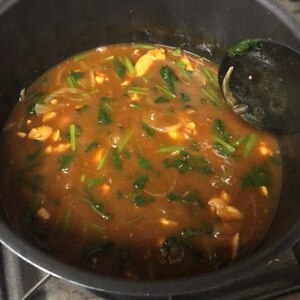 ほうれん草と鶏モモの粉から簡単本格カレー